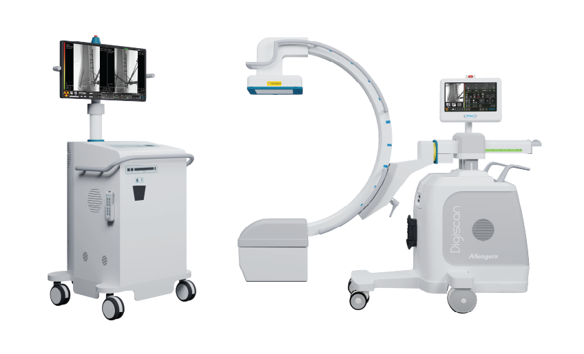 C-Arm with Flat Panel Detector Embedded with DSA - Digiscan V20/V30
