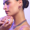 Zayrah - Ruby Turquoise Cluster Earrings, Ring, Bracelet and Necklace Set